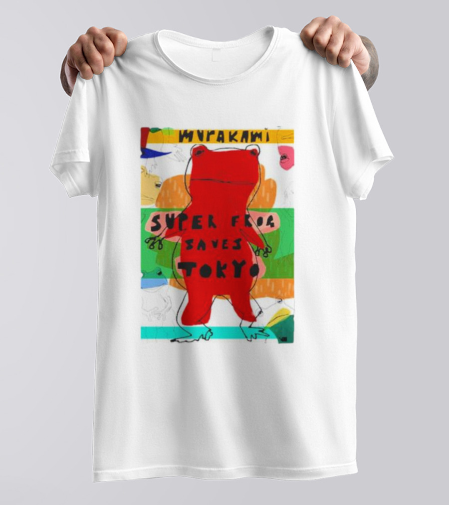 Super Frog Saves Tokyo Haruki Murakami T-Shirt