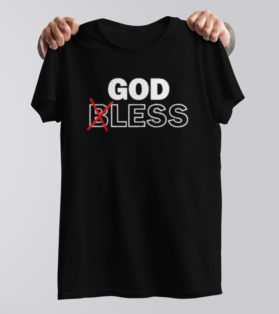 Wendelltalks God Bless Crossed Out T-Shirt