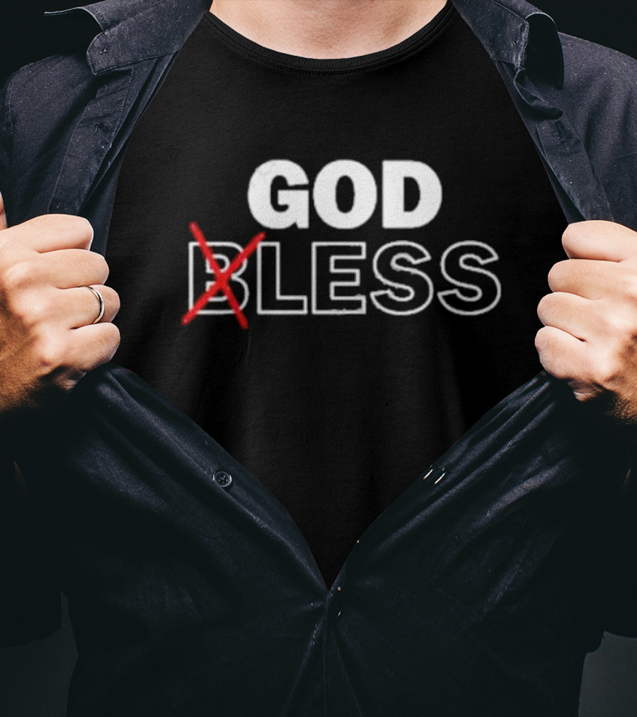 Wendelltalks God Bless Crossed Out T-Shirt