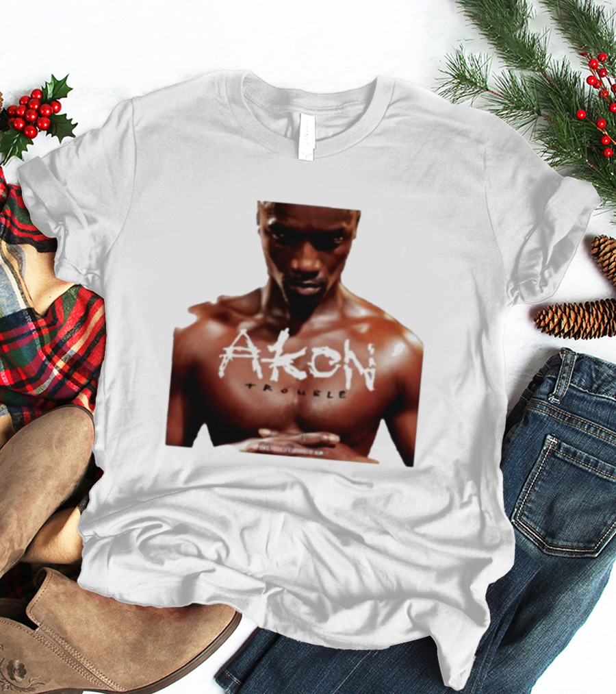 Akon Trouble Album Cover Image T-Shirt