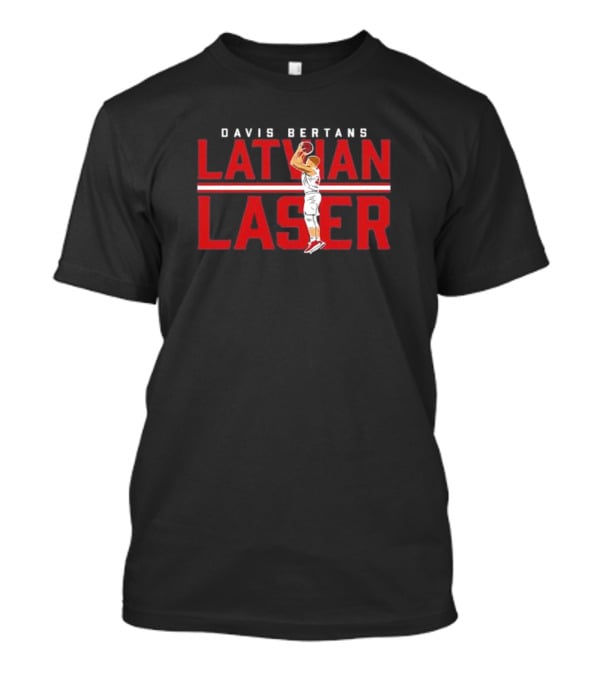 Davis Bertans Latvian Laser Basketball Player T-Shirt