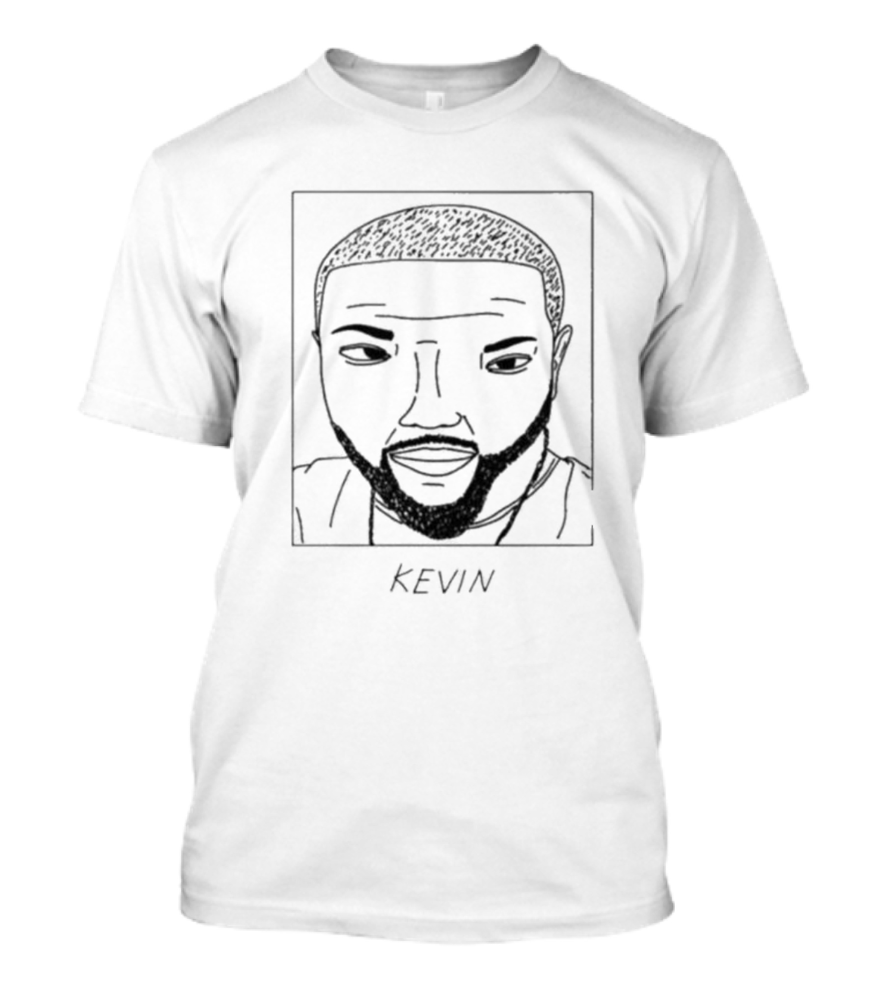 Kevin Hart Sketch Portrait Drawing T-Shirt