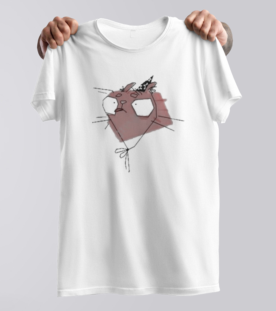 Soe Gschwind Wizardcat Heavyweight Red Cat With Wizard Hat T-Shirt
