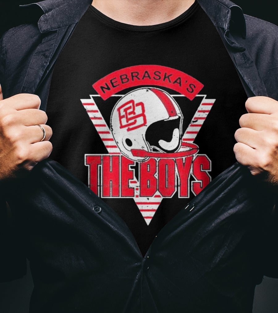 Nebraska’s Bussin' With The Boys Football Helmet Icon The Boys T-Shirt
