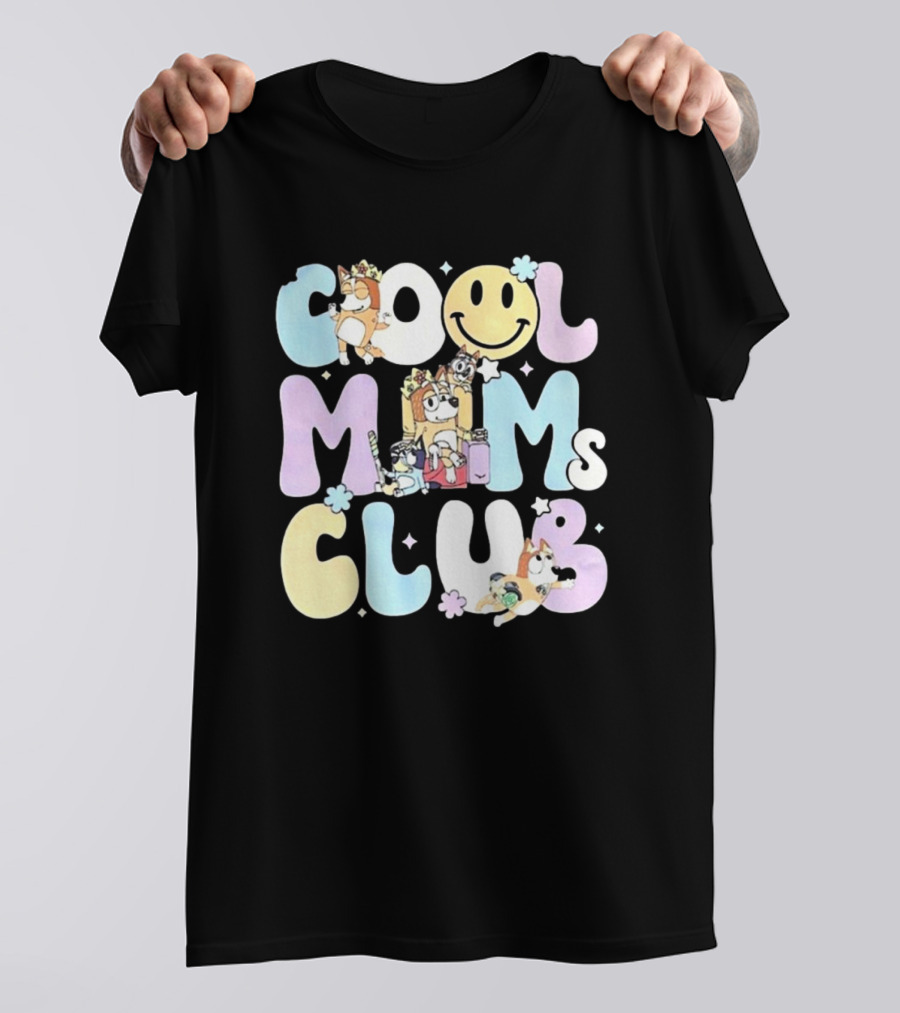 Cool Moms Club Mama Smile Happy Characters T-Shirt