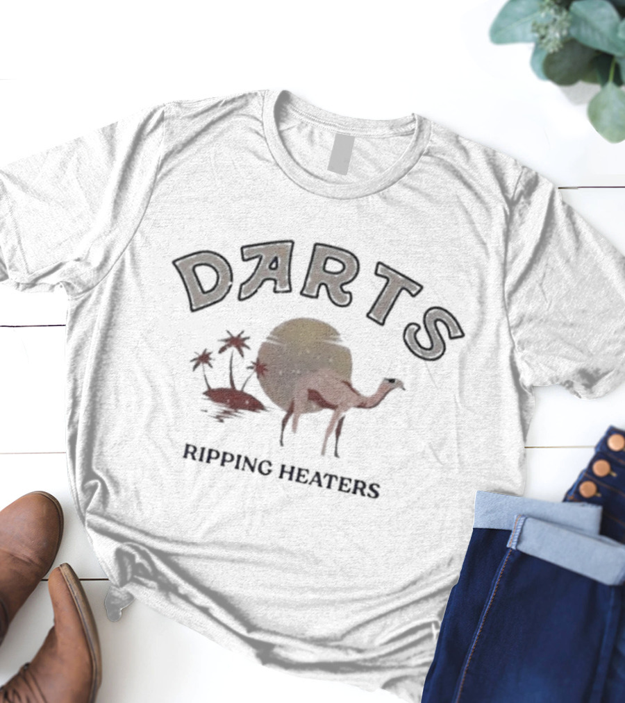 Will Noonan Your Dad’s America Darts Ripping Heaters Camel Sunset Scene T-Shirt