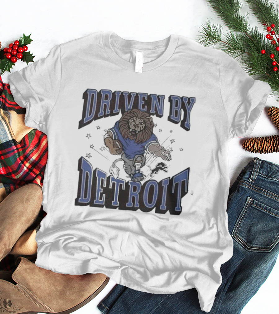 Driven By Detroit Lions Football Enthusiast T-Shirt