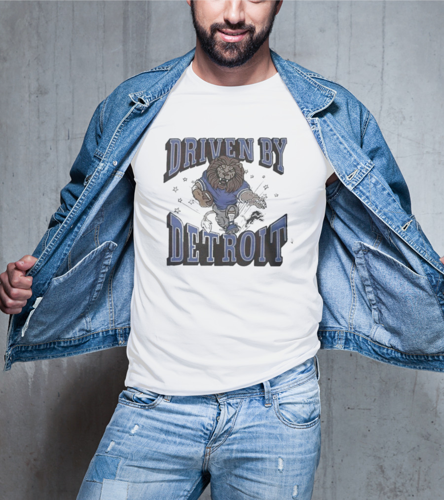 Driven By Detroit Lions Football Enthusiast T-Shirt