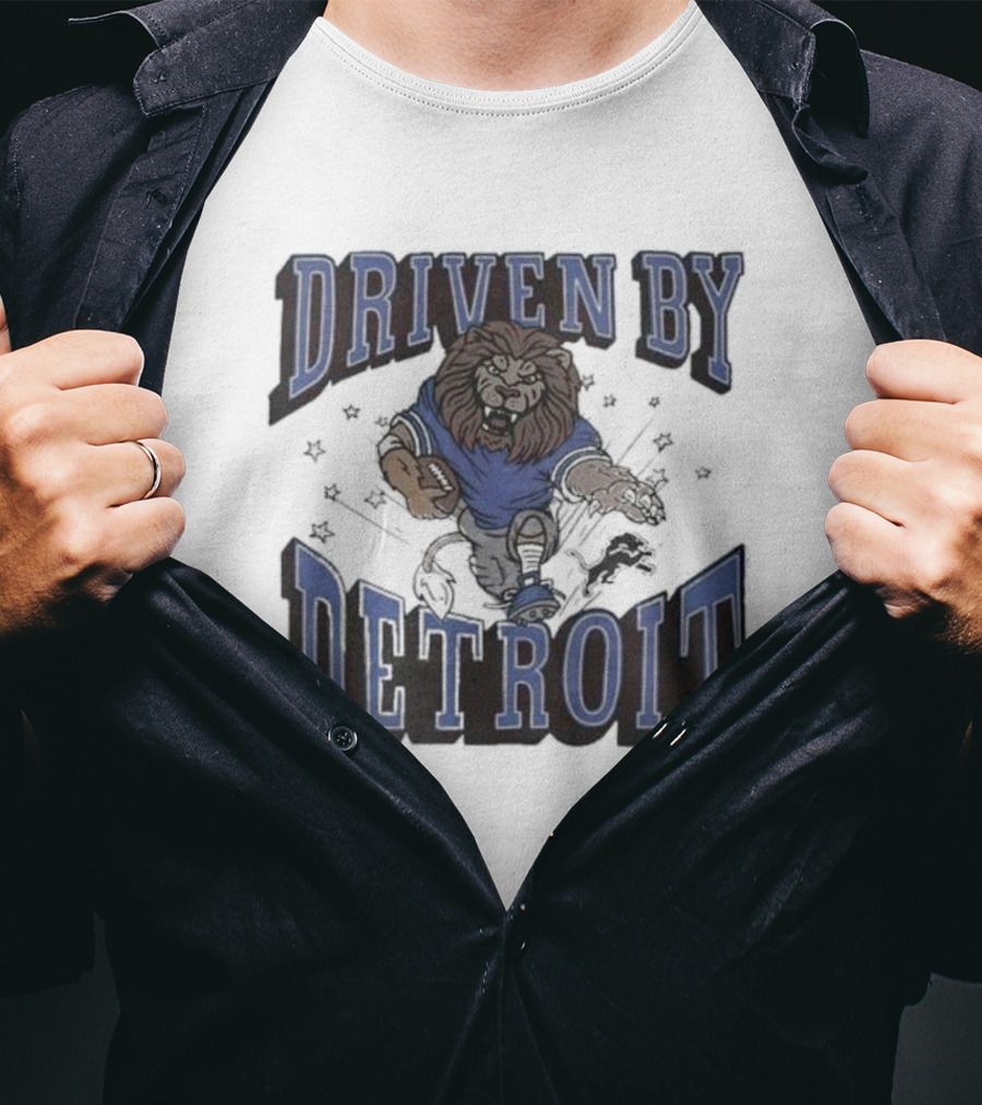 Driven By Detroit Lions Football Enthusiast T-Shirt