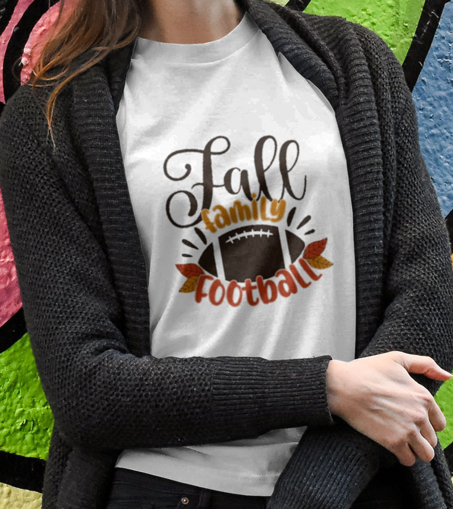 Fall Family Football Phase 6 Autumn Leaves T-Shirt