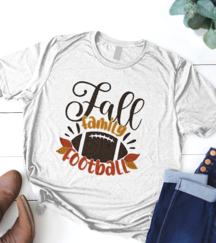 Fall Family Football Phase 6 Autumn Leaves T-Shirt