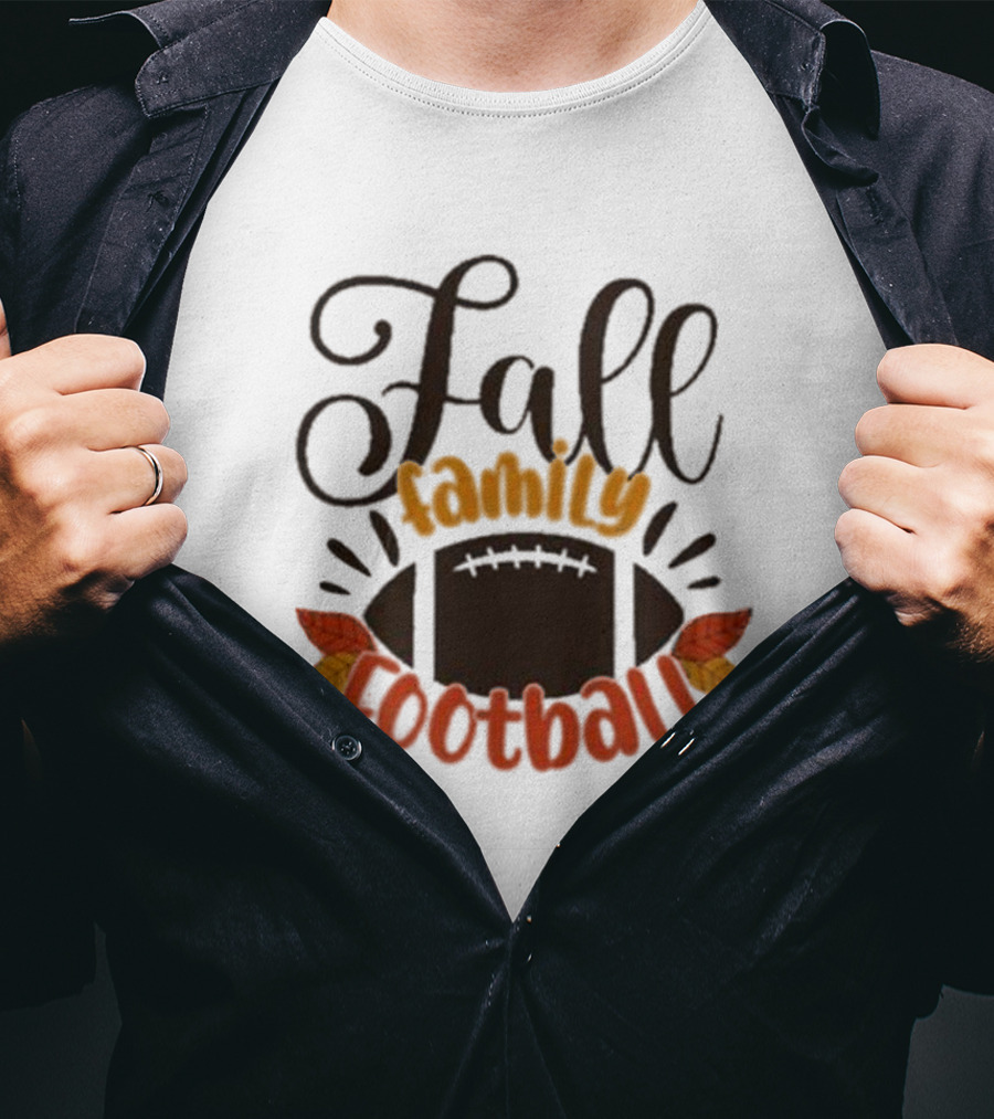 Fall Family Football Phase 6 Autumn Leaves T-Shirt