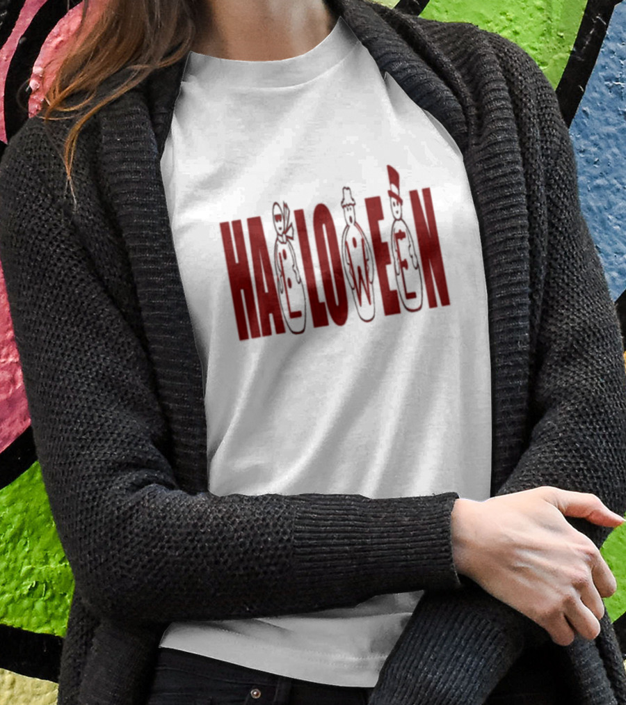 Halloween Snowman Trio Festive T-Shirt