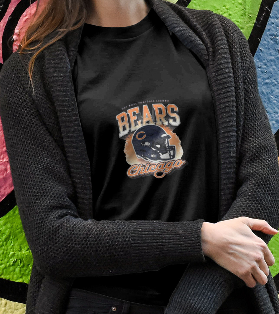 Chicago Bears Football Bears Helmet Chicago T-Shirt