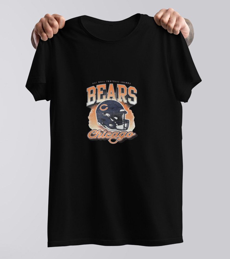 Chicago Bears Football Bears Helmet Chicago T-Shirt