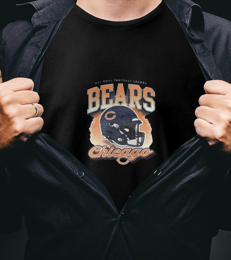 Chicago Bears Football Bears Helmet Chicago T-Shirt