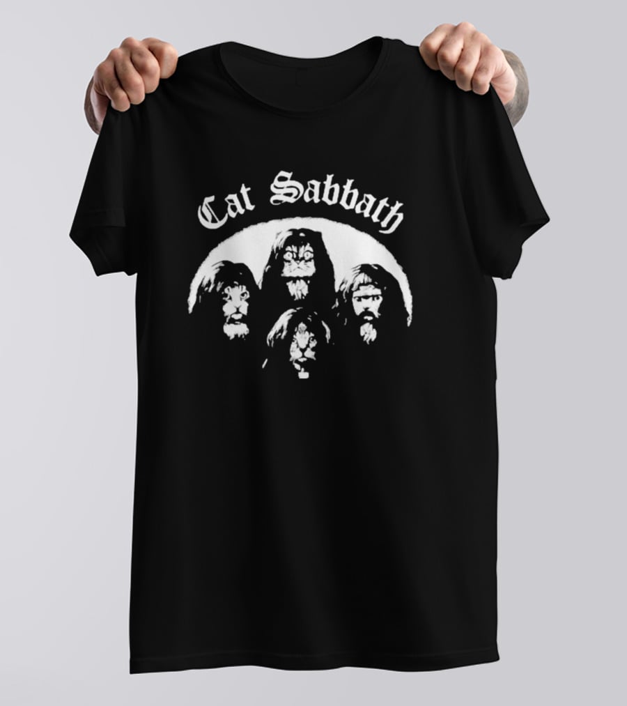 Cat Sabbath Funny Cat Band T-Shirt