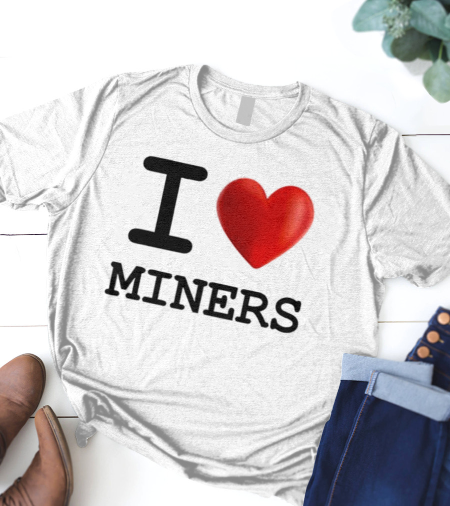 I Heart Miners Red Love T-Shirt
