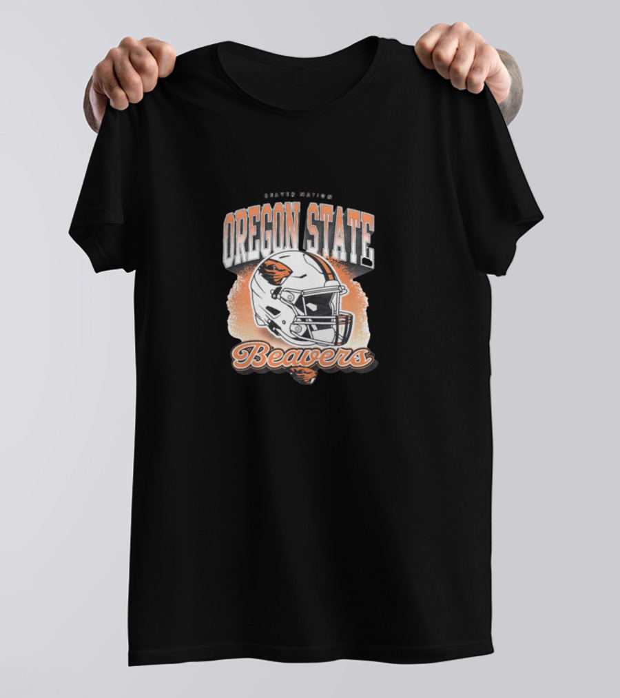 Oregon State Beavers Helmet Beavers Nation T-Shirt