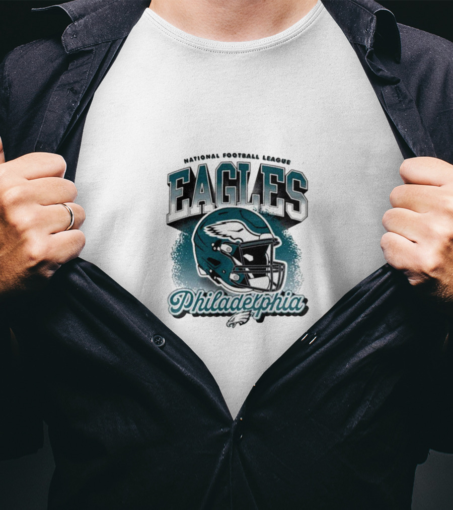 Philadelphia Eagles National Football League Helmet T-Shirt