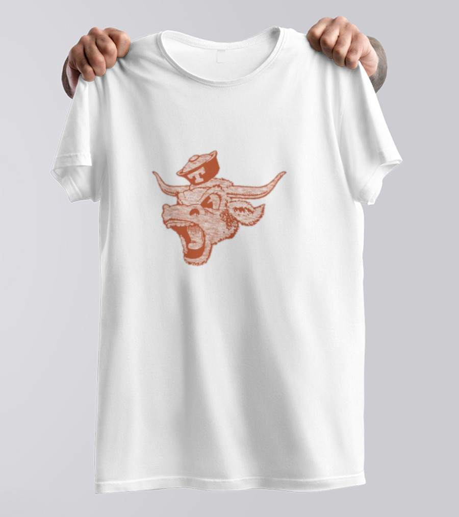 Texas Longhorns Vintage Bevo Logo Texas Orange Franklin T-Shirt