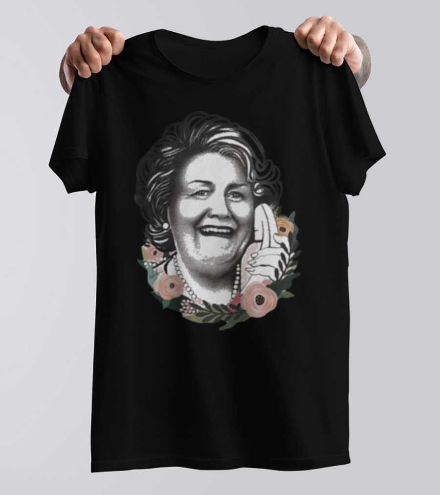 Nordacious Hyacinth With Floral Accents And Phone Gesture T-Shirt