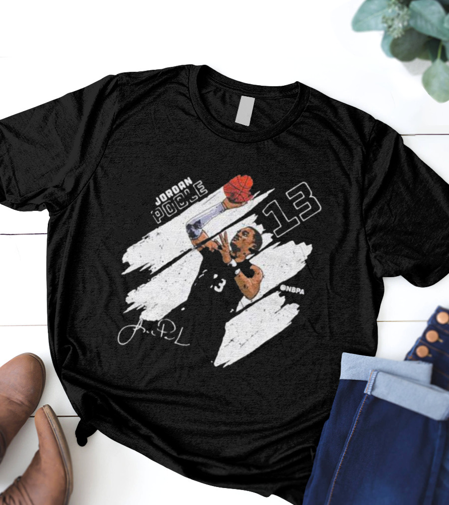 Jordan Poole NBPA 13 Basketball Signature T-Shirt
