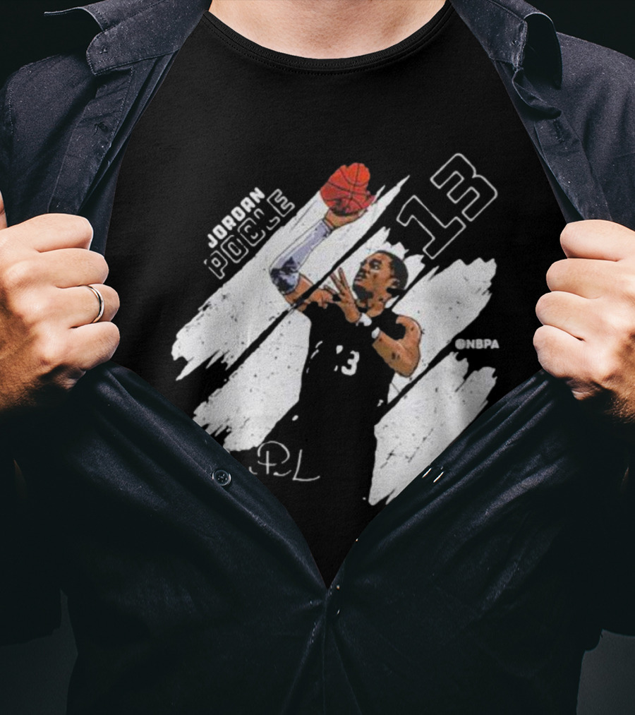 Jordan Poole NBPA 13 Basketball Signature T-Shirt