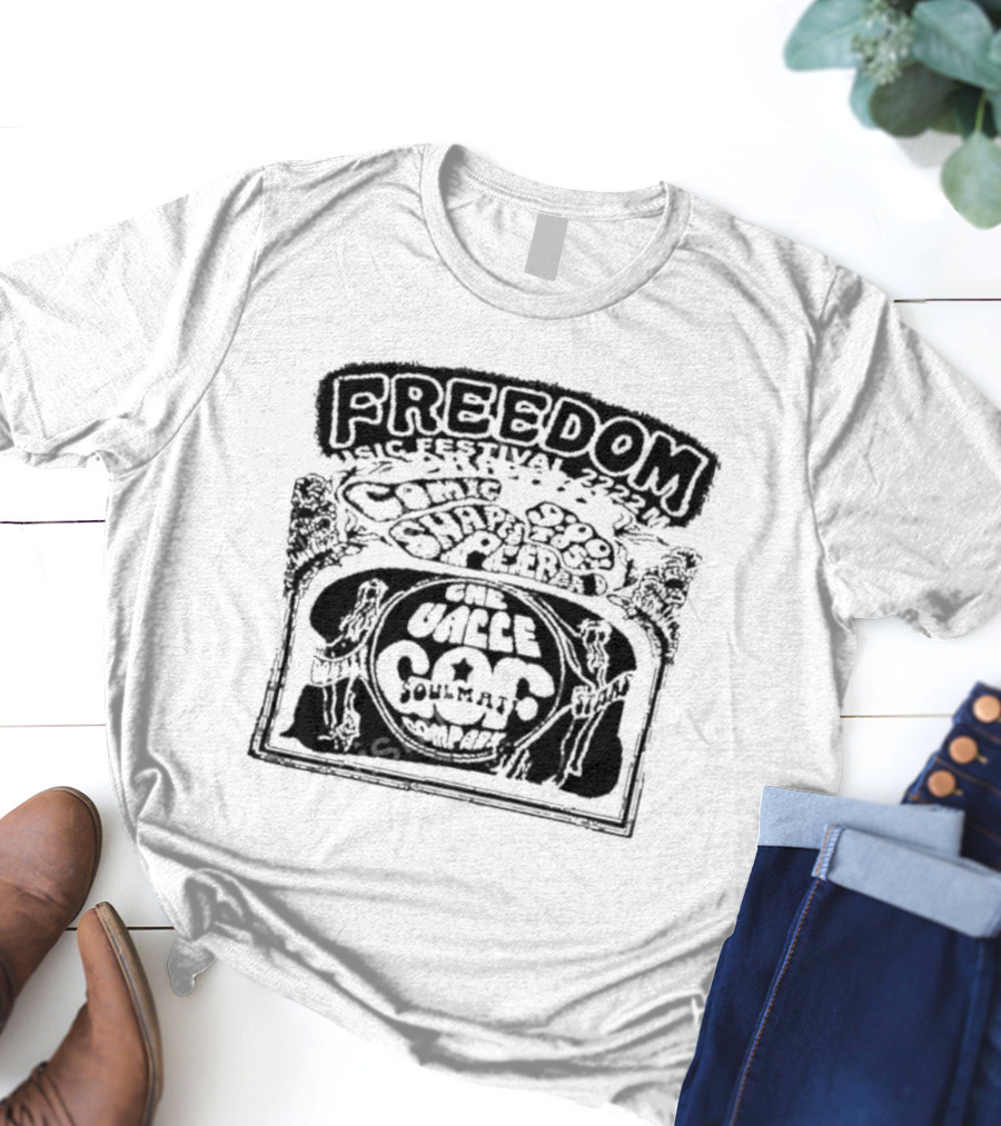 Freedom Music Festival 1972 Cosmic Soul Shakers The Valle Soulmat Company T-Shirt