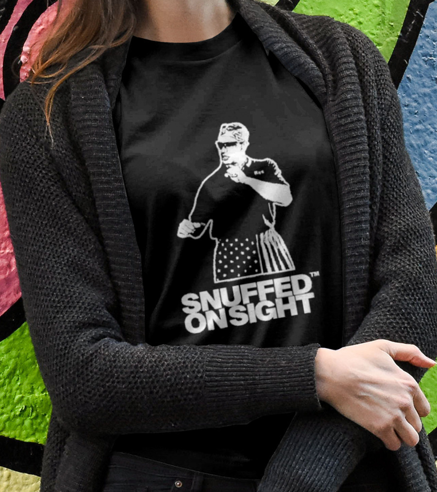 Snuffed On Sight American Flag Shorts T-Shirt