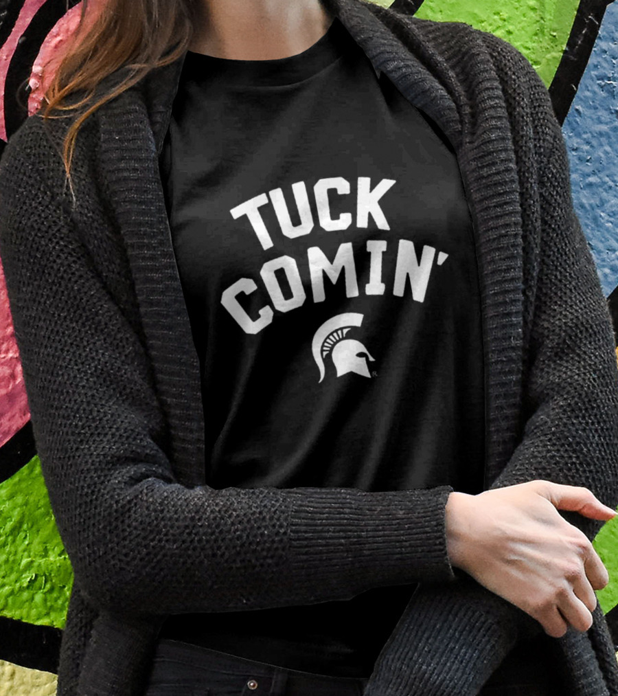 Tuck Comin' Spartan Helmet T-Shirt