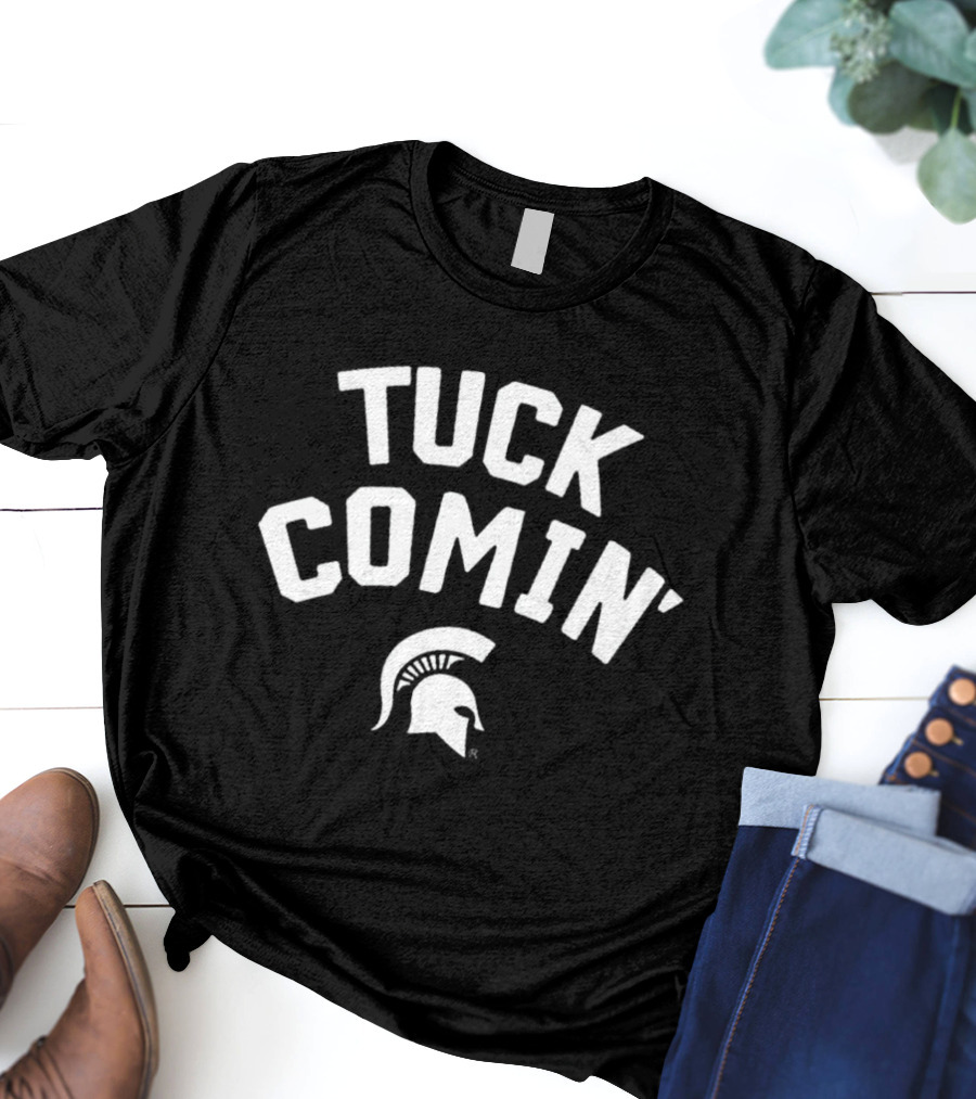 Tuck Comin' Spartan Helmet T-Shirt