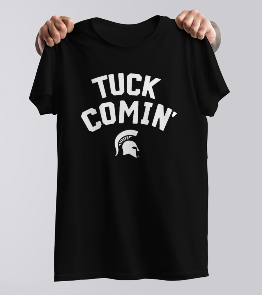 Tuck Comin' Spartan Helmet T-Shirt