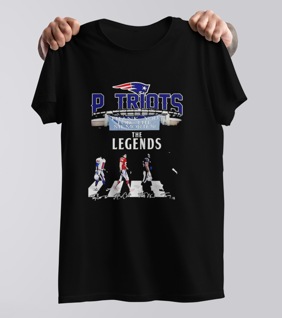 New England Patriots Thank You For The Memories The Legends T-Shirt