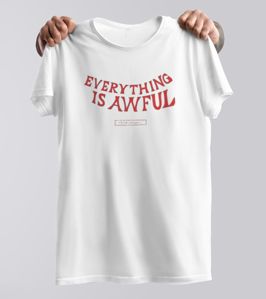 Everything Is Awful The Decemberists Retro Curved T-Shirt