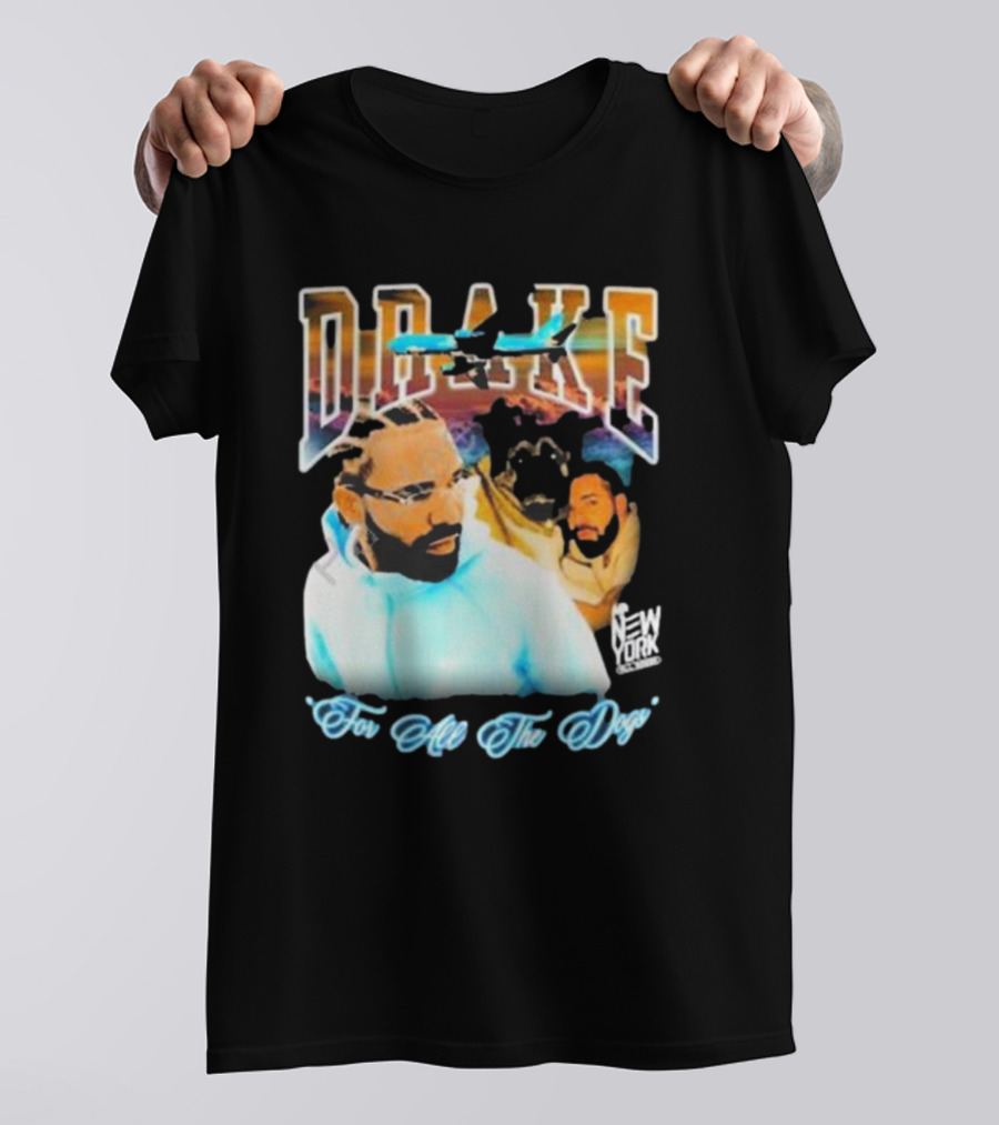Drake For All The Dogs Airplane New York T-Shirt