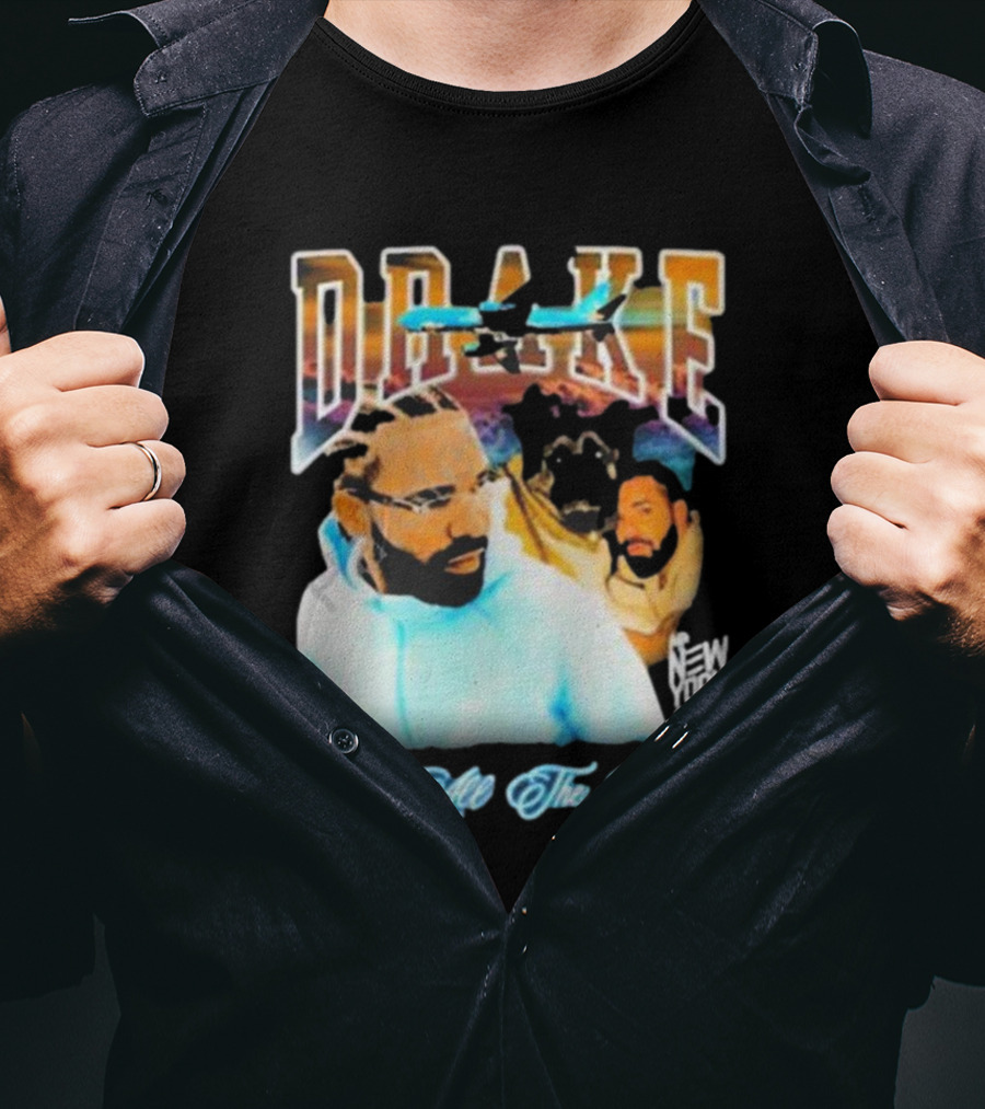 Drake For All The Dogs Airplane New York T-Shirt