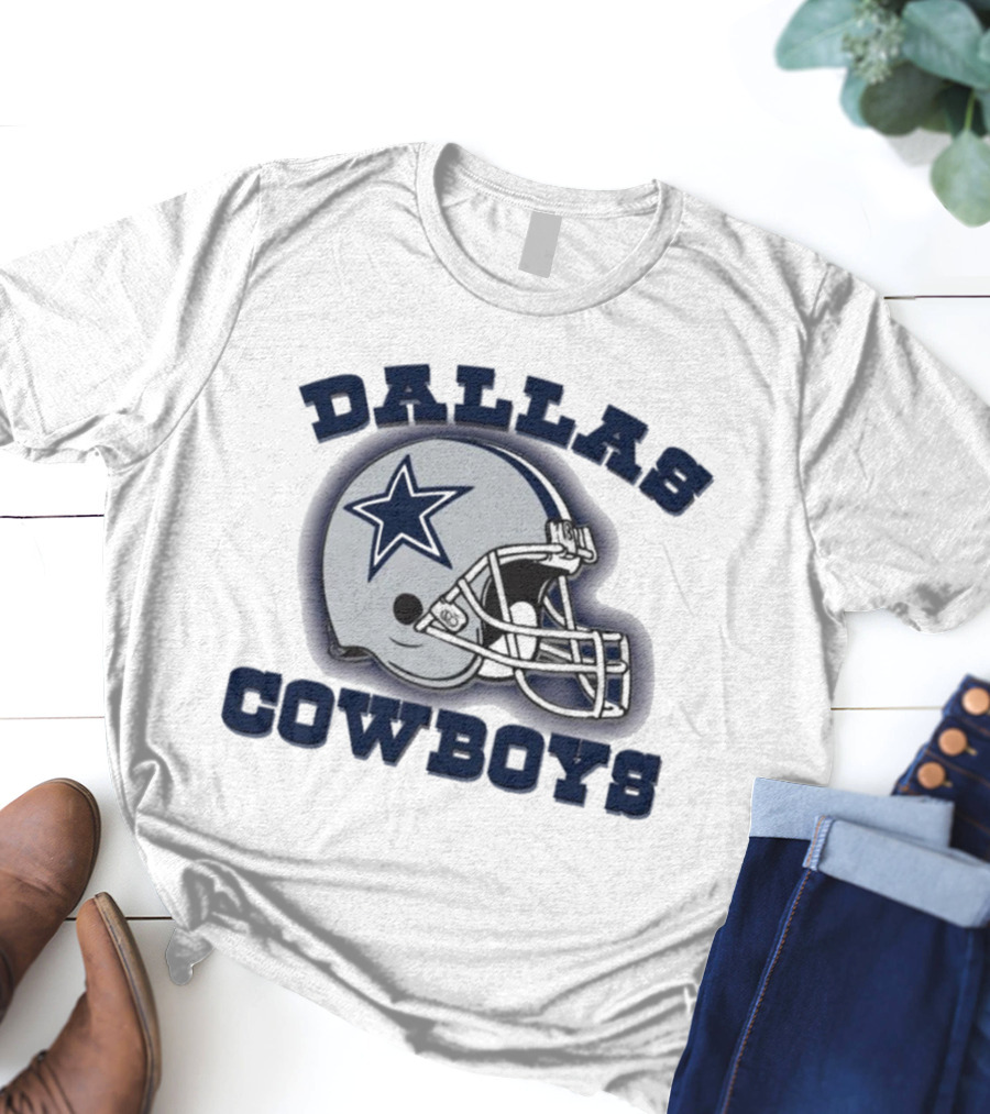 Dallas Cowboys Football Vintage Dallas Football Helmet Trendy Dallas Football Gifts For Cowboys Fans T-Shirt