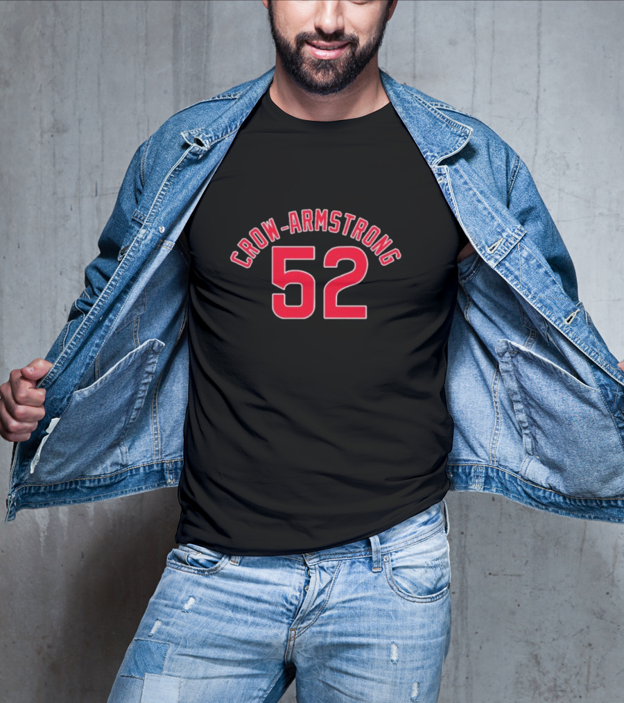Crow-Armstrong 52 Baseball Jersey Number Sports Team T-Shirt