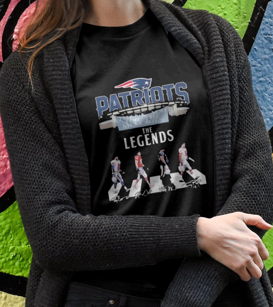 Patriots Thank You For The Memories The Legends Signature Stadium Walking T-Shirt