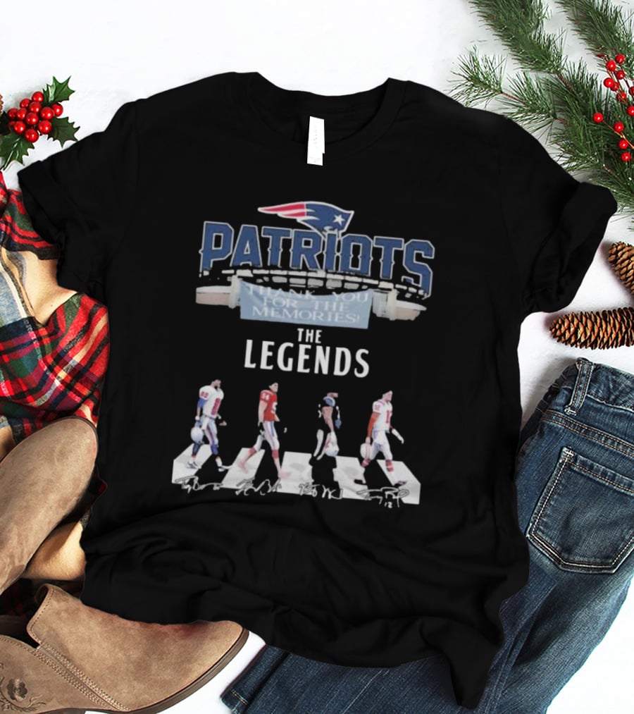 Patriots Thank You For The Memories The Legends Signature Stadium Walking T-Shirt