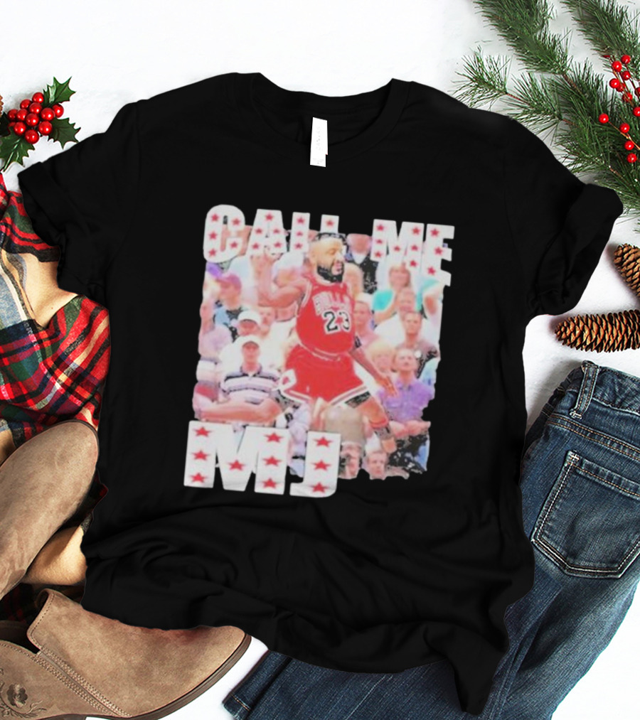 Call Me MJ Basketball Legend Jersey 23 Stars T-Shirt