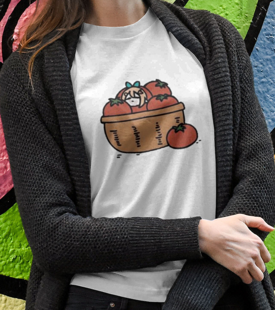 Pomato Anime Character In Tomato Basket T-Shirt