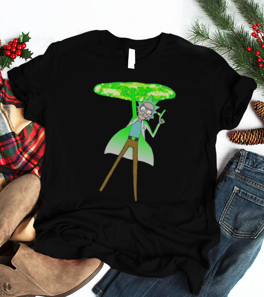 Rick Sanchez Portal Green Slime Rick And Morty T-Shirt