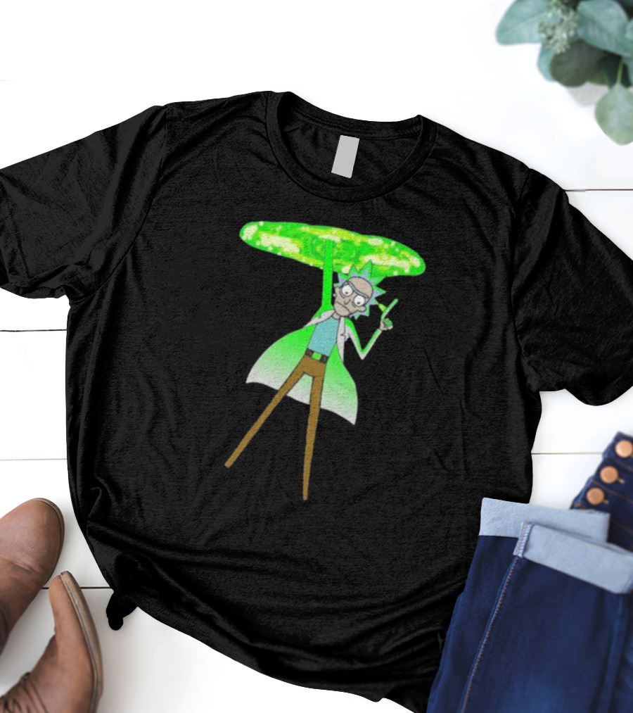 Rick Sanchez Portal Green Slime Rick And Morty T-Shirt