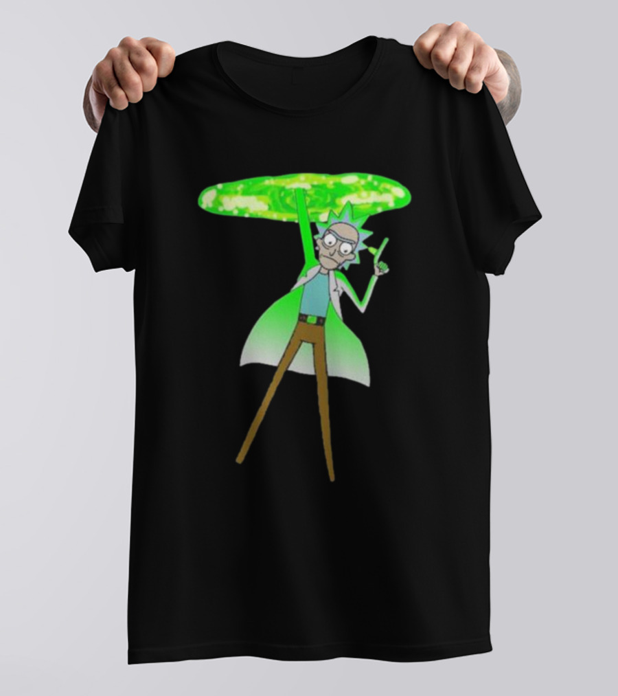 Rick Sanchez Portal Green Slime Rick And Morty T-Shirt