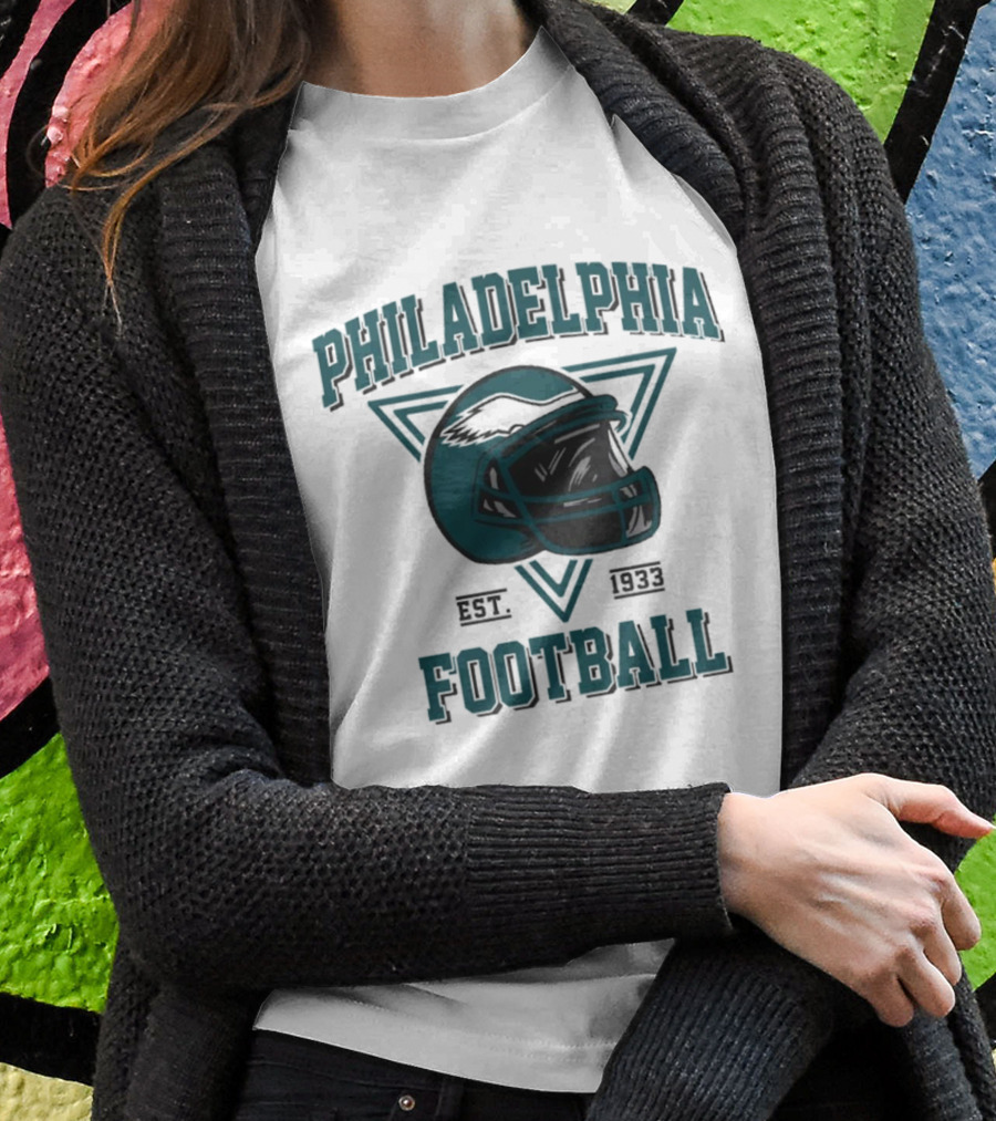 Philadelphia Eagles Helmet Est. 1933 Football T-Shirt