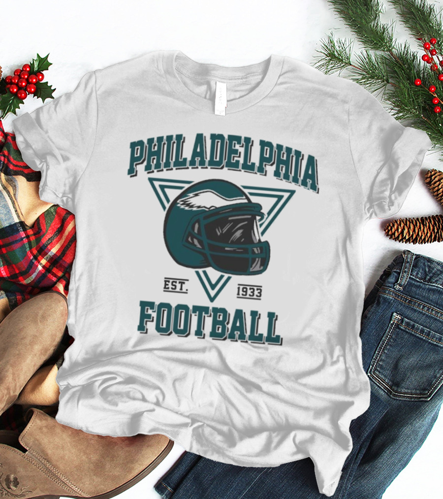 Philadelphia Eagles Helmet Est. 1933 Football T-Shirt