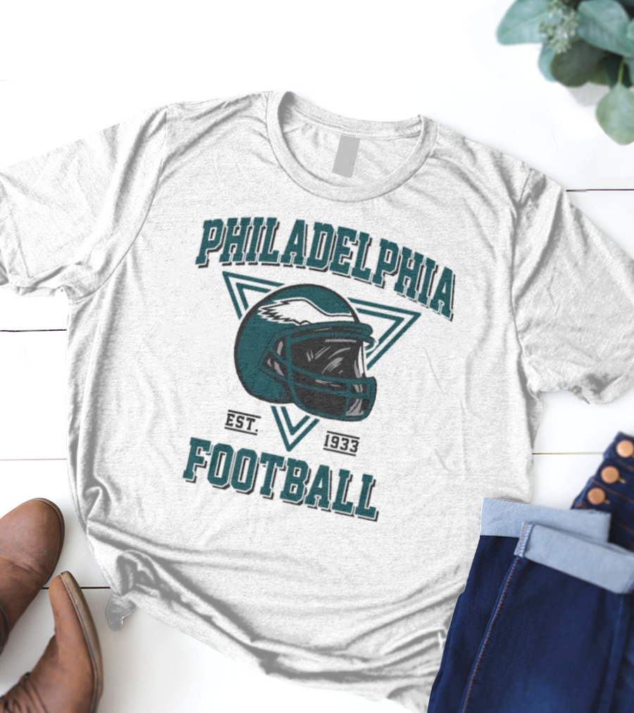 Philadelphia Eagles Helmet Est. 1933 Football T-Shirt