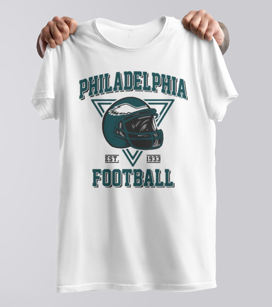 Philadelphia Eagles Helmet Est. 1933 Football T-Shirt